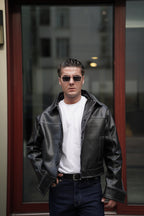 Dikiş Detaylı GST Deri Ceket