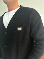 Basic Soft Relaxed Fit Nakış Detaylı Triko Hırka