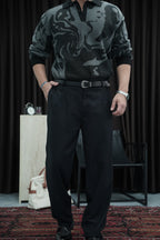 Oversize Desenli Kazak