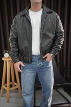 Retro Oversize Deri Ceket