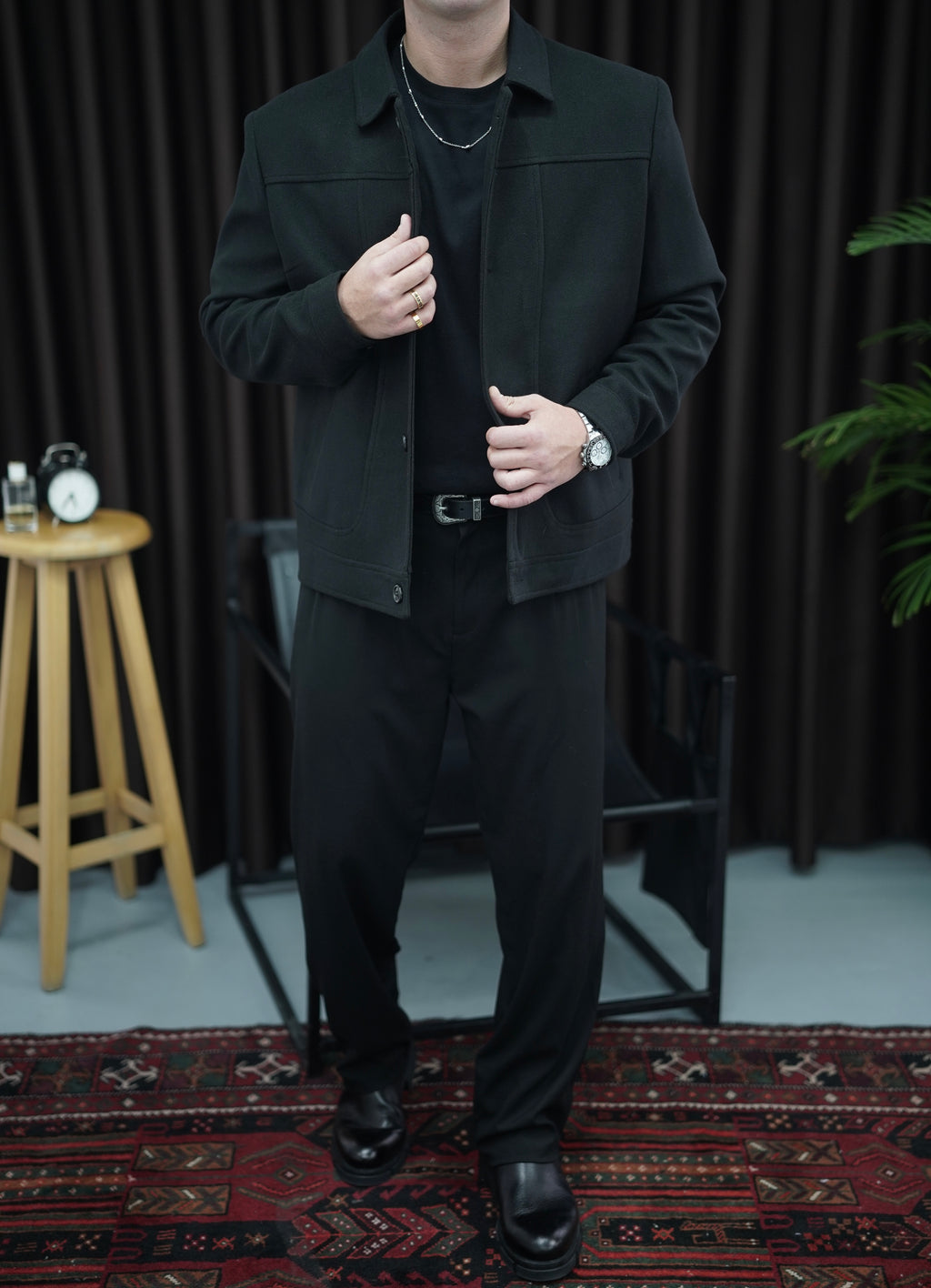 Çift Cepli Kaşe Ceket