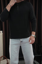 Çizgi Detaylı Triko Kazak