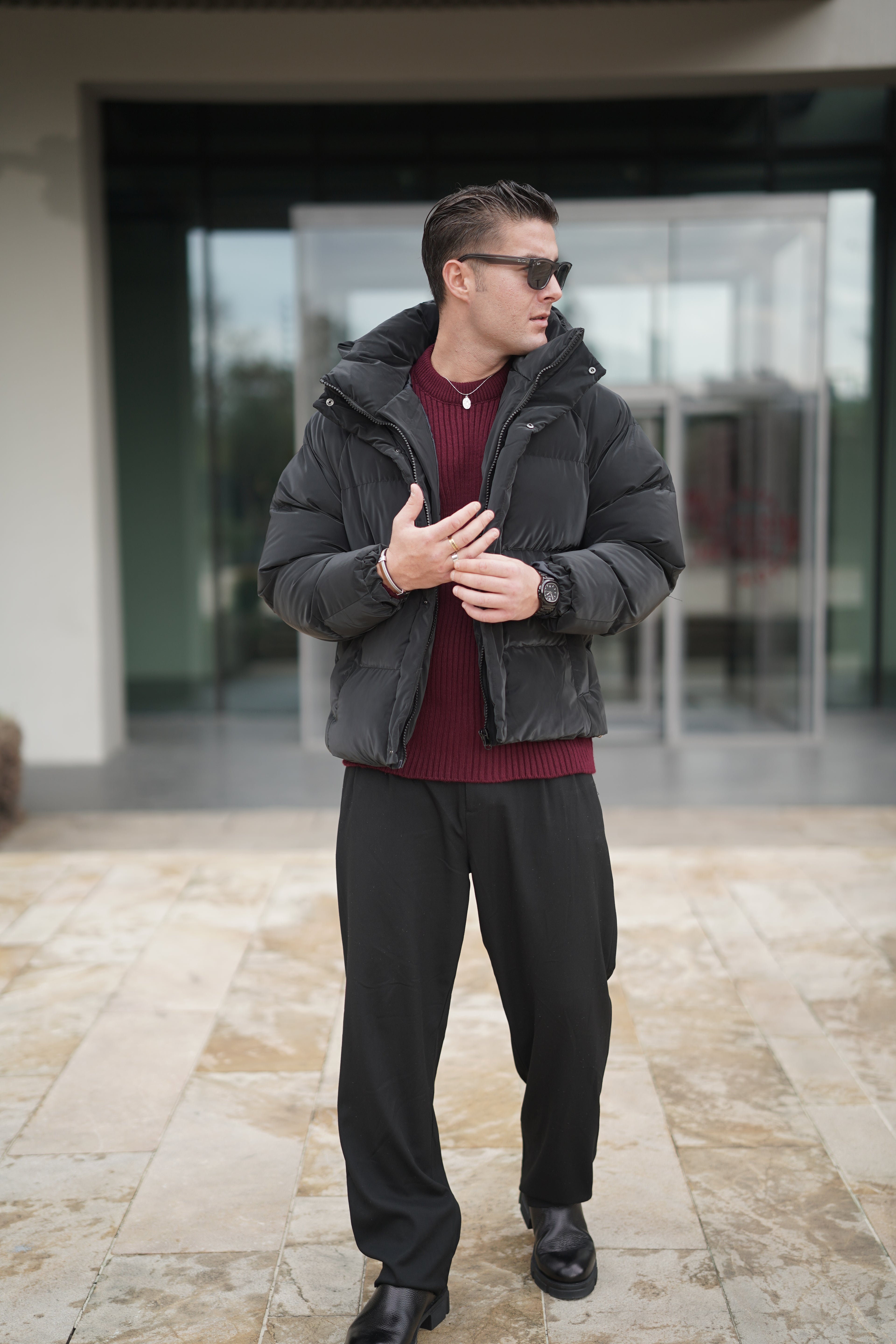 Kapşonlu Şişme Mont