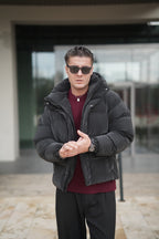 Kapşonlu Şişme Mont