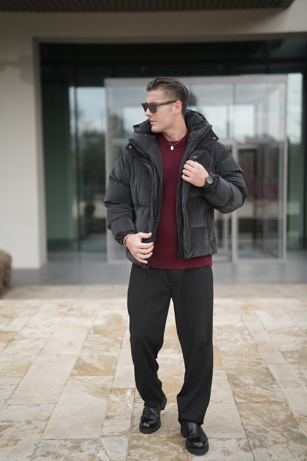 Kapşonlu Şişme Mont