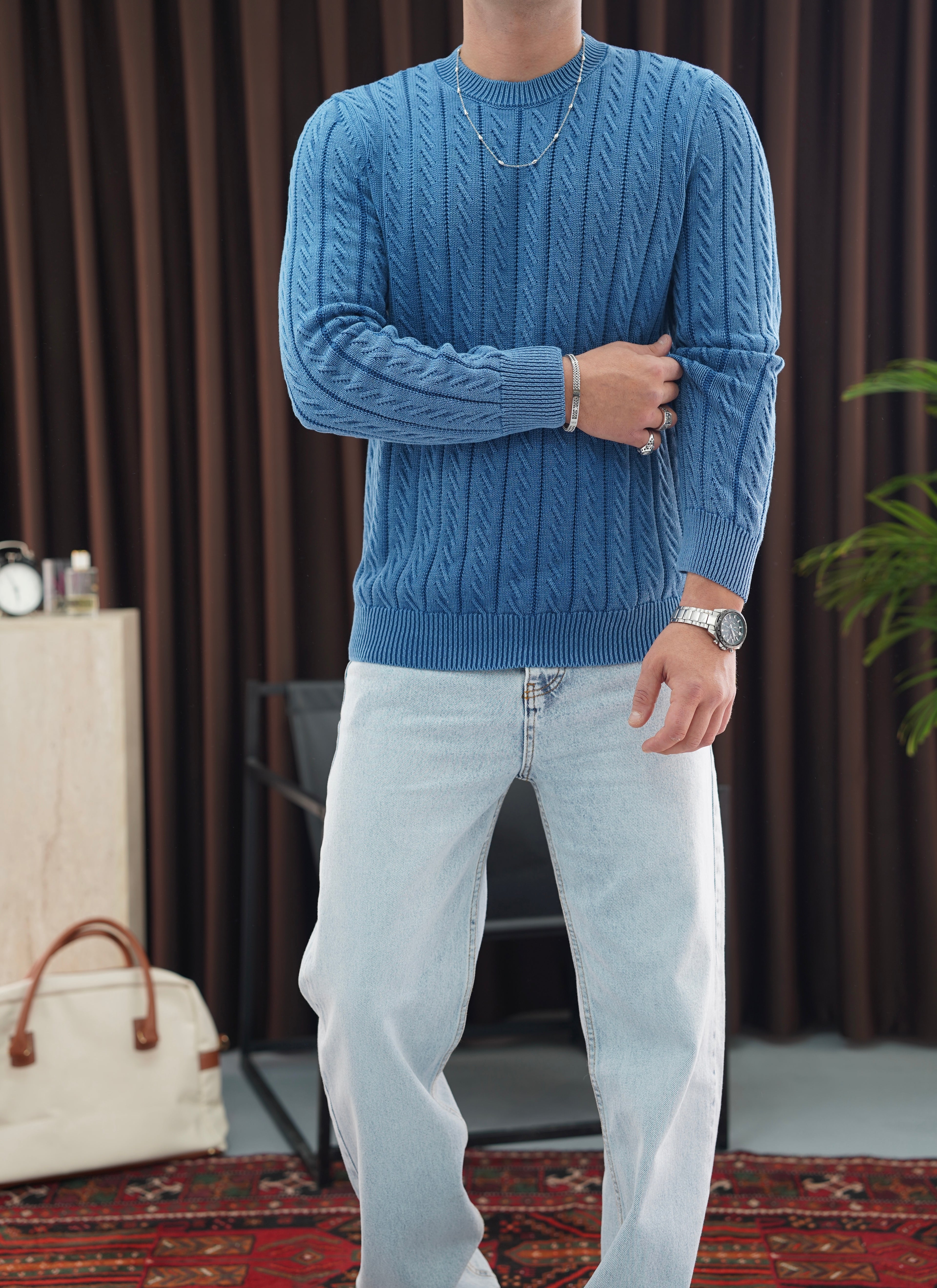 Kendinden Çizgili Kazak