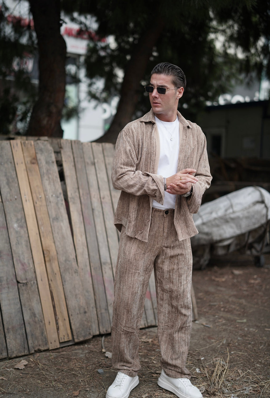 Oversize Kadife Takım