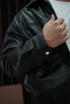 Nakış Detaylı Deri Ceket