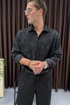 GST Oversize Kadife Gömlek