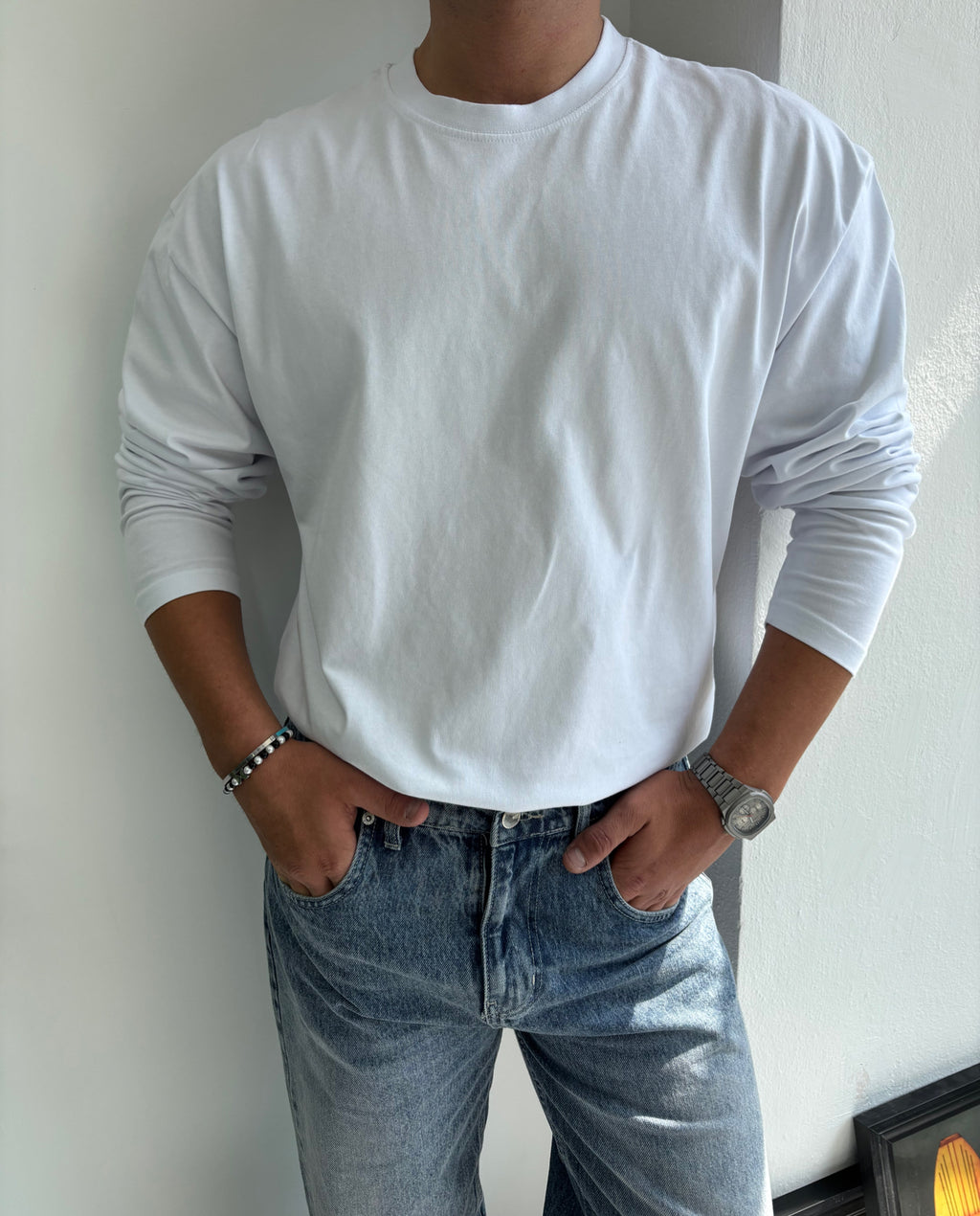 Basic Uzun Kollu Sweatshirt