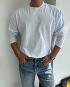 Basic Uzun Kollu Sweatshirt