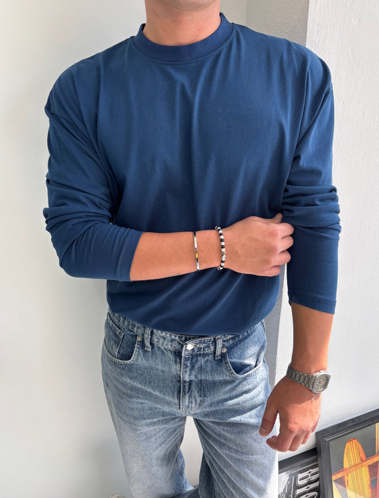 Basic Uzun Kollu Sweatshirt