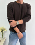 İnce Dokulu Basic Triko Kazak