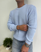 Bisiklet Yaka Kalın Örgü Triko Kazak