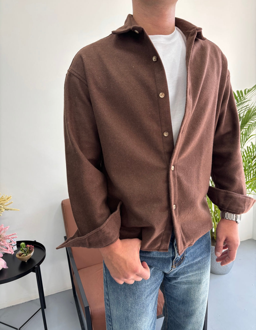 Kaşe Oversize Gömlek