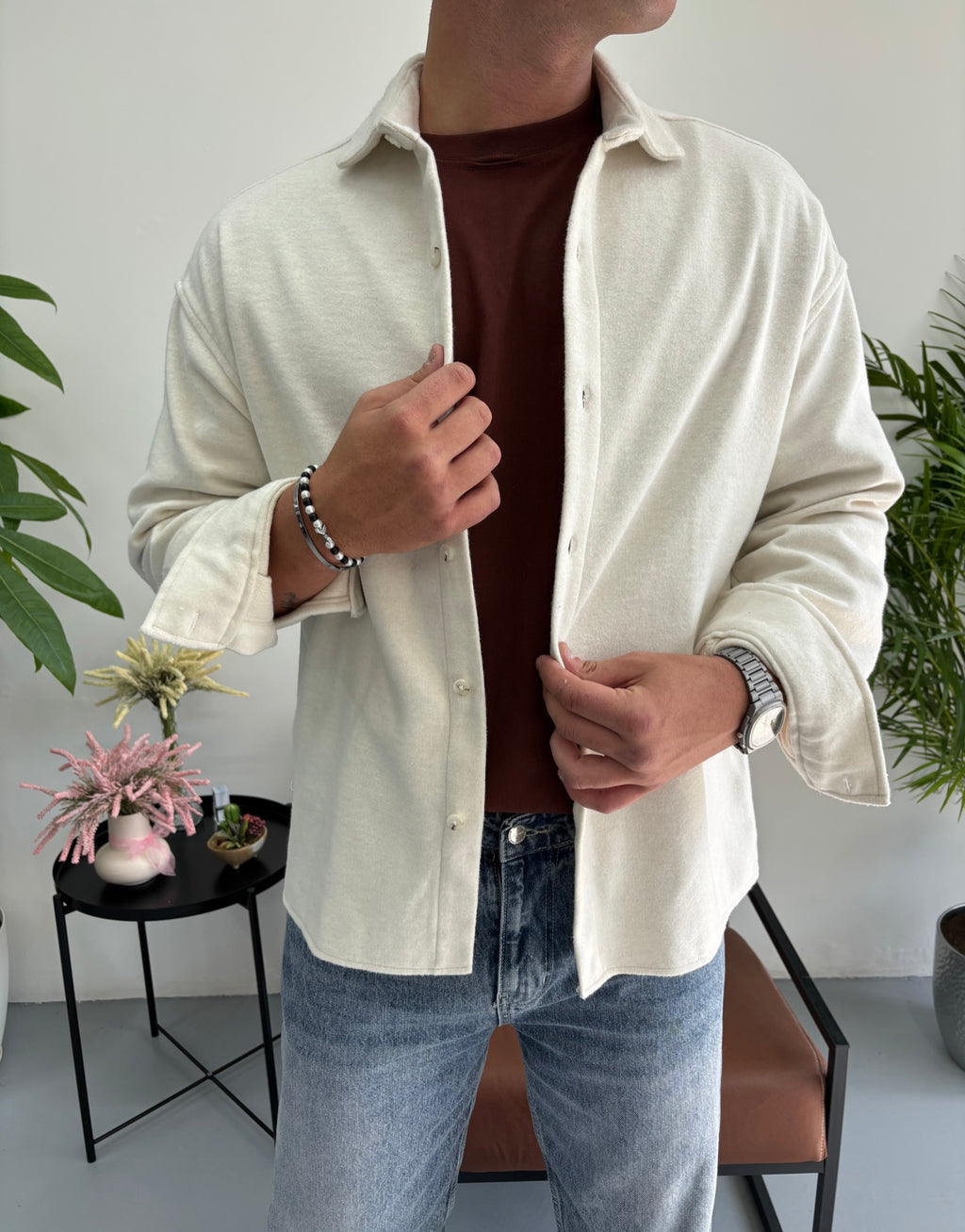 Kaşe Oversize Gömlek