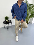 Yıkamalı Mevsimlik Kot Gömlek