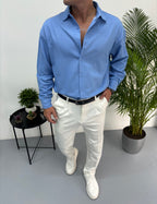 Yıkamalı Mevsimlik Kot Gömlek